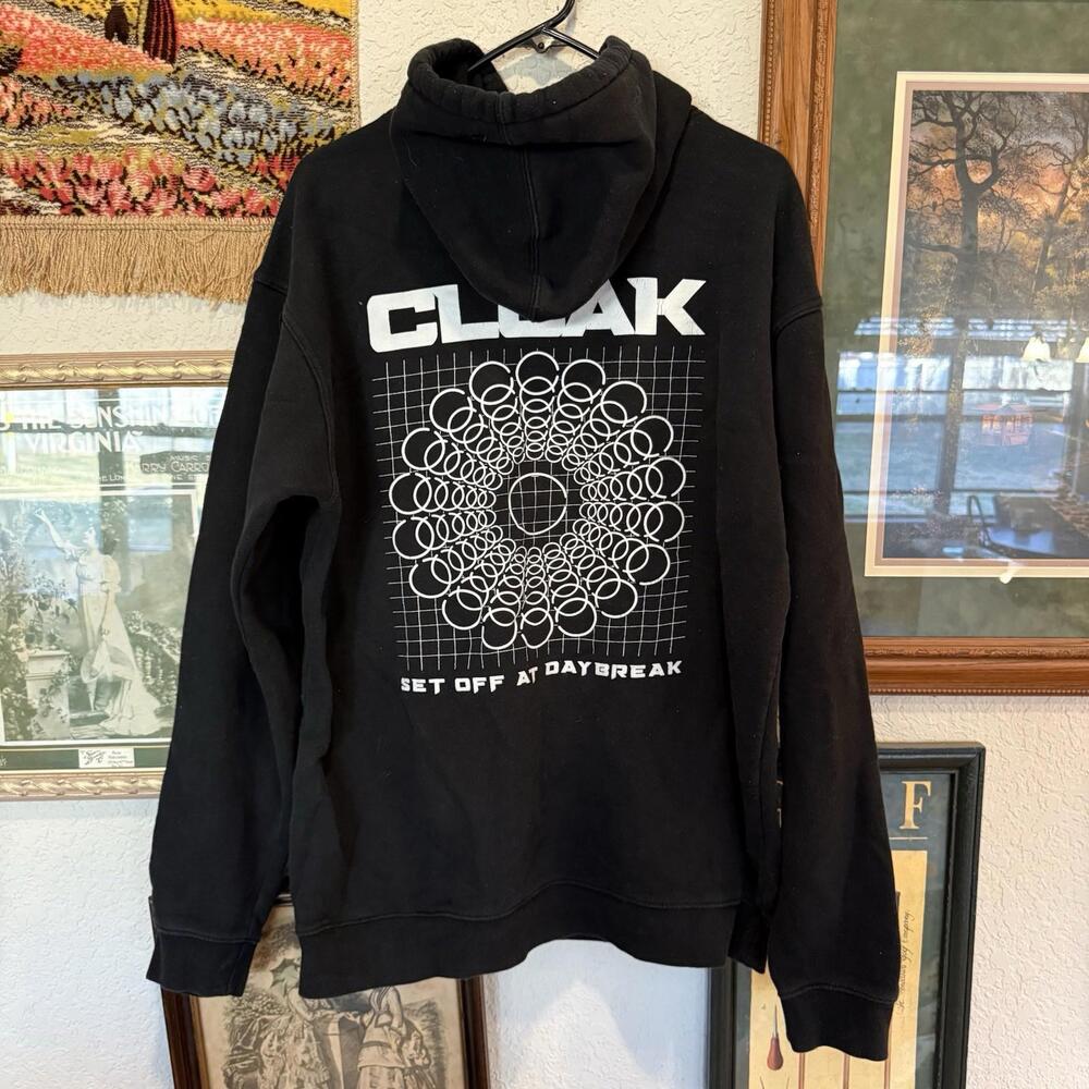 Cloak Get Off At Daybreak RARE Black Mens Tour Shirt Size Large